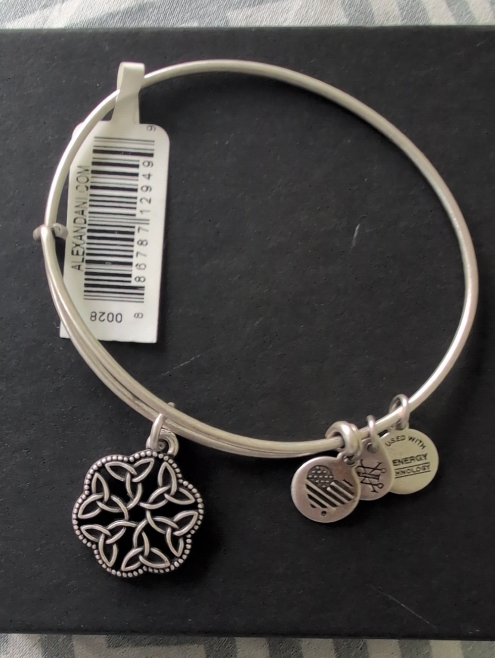 Alex and Ani Silver Celtic Knot Charm Bangle - ENDLESS KNOT